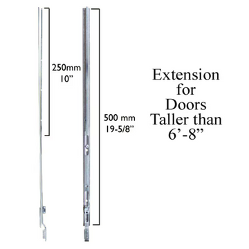 SHOOTBOLT 500MM EXTENSION FOR DOORS TALLER THAN 6 FOOT 8 INCHES